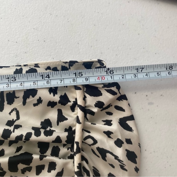 Zara Maxi Skirt Zebra Print Side Slit Sz XL - Picture 8 of 9